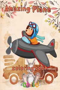 Amazing Plane Coloring Book child