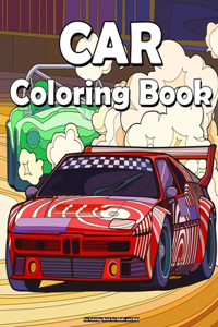 Car Coloring Book for Adults and Kids