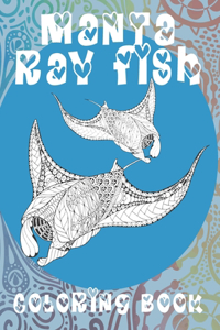 Manta ray fish - Coloring Book