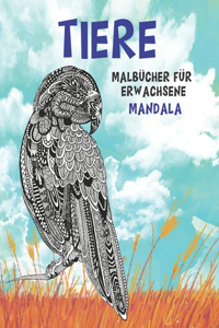 Malbücher für Erwachsene - Mandala - Tiere