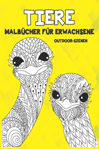 Malbücher für Erwachsene - Outdoor-Szenen - Tiere