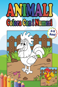 Animali Colora Con i Numeri