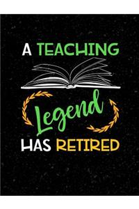 A Teaching Legend Has Retired