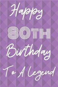 Happy 80th Birthday To A Legend