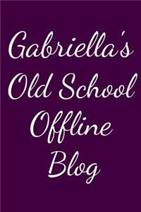 Gabriella's Old School Offline Blog