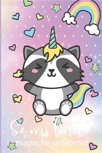 se mi lindo mapache unicornio