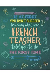 If At First You Don't Succeed Try Doing What Your French Teacher Told You To Do The First Time