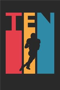 10th Birthday Gift for Football Player Diary - Football Notebook for 10 Year Old Boys and Girls - Vintage Football Journal