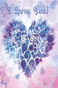 Notebook I love you purple pink Edition
