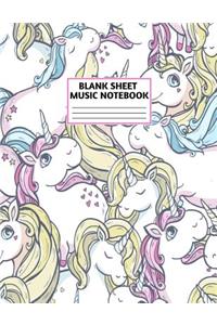 Blank Sheet Music Notebook