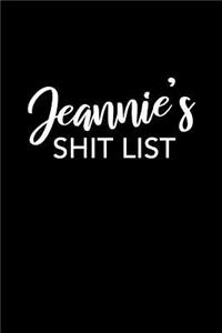 Jeannie's Shit List