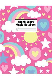 Blank Sheet Music Notebook