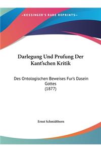 Darlegung Und Prufung Der Kant'schen Kritik