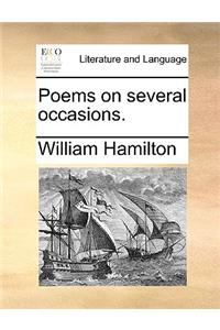 Poems on Several Occasions.