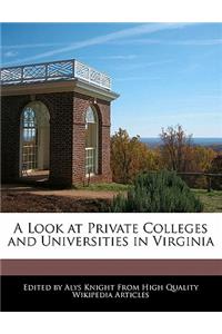 A Look at Private Colleges and Universities in Virginia