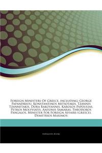 Articles on Foreign Ministers of Greece, Including