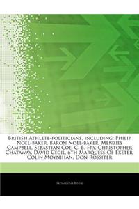 Articles on British Athlete-Politicians, Including