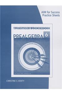 Prealgebra, AIM for Success Practice Sheets