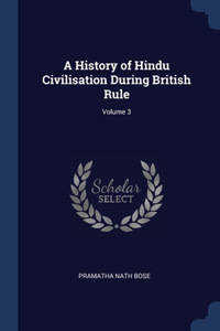 A History of Hindu Civilisation During British Rule; Volume 3