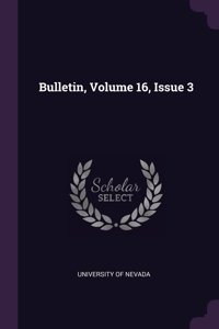 Bulletin, Volume 16, Issue 3