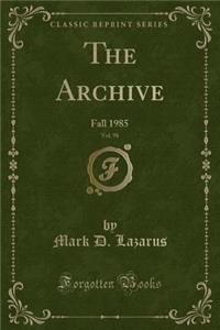The Archive, Vol. 98