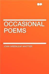 Occasional Poems