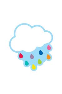 Hello Sunshine Cloud with Raindrops Cutouts