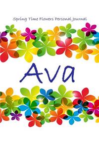 Spring Time Flowers Personal Journal - Ava