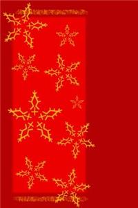 Mind Blowing Red Snowflake Journal