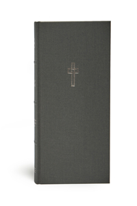 CSB Large Print Ultrathin Reference Bible, Charcoal Cloth-Over- Board, Black Letter ED