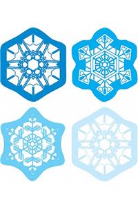 Snowflakes Shape Stickers