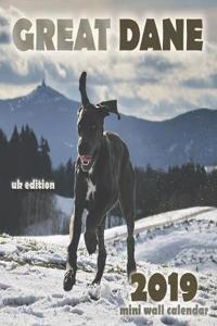 Great Dane 2019 Mini Wall Calendar (UK Edition)