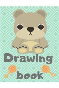Drawing book; Drawing book for kids 1-4 years old 120 white paper for drawing, boys, girls, teens, kids, kindergarten