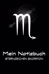 Mein Notizbuch - Sternzeichen Skorpion