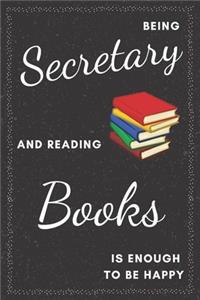 Secretary & Reading Books Notebook