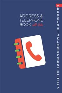 Address & Telephone Book with tabs