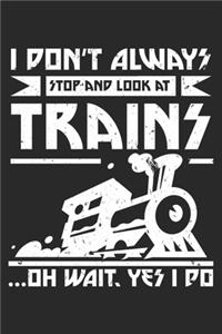 I Dont Always Stop And Look At Trains