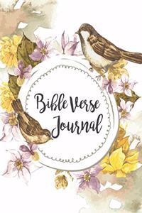 Bible Verse Journal: Bird Floral Cover Design Christian Bible Study Planner Journal Notebook Organizer - Women Weekly Daily Verse Scripture Prayer Notes Devotion SOAP Re