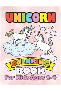 Unicorn Coloring Book for Kids Ages 2-4