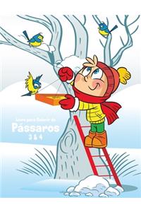 Livro para Colorir de Pássaros 3 & 4