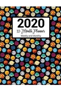 2020 12-Month Planner Weekly & Monthly