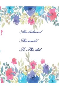 She believed she could so she did