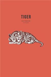 Tiger notebook - 110 Pages