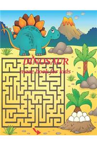 Dinosaur maze book for kids