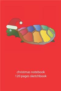 christmas notebook 120 pages sketchbook: christmas turtle sketchbook christmas diary christmas booklet christmas recipe book turtle sketchbook christmas journal 120 pages 6x9 inches ca. DIN