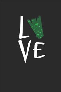 Love Veggies: Dotted Bullet Notebook (6" x 9" - 120 pages) Vegetarianism Themed Notebook for Gift / Daily Journals