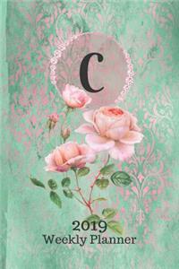 Letter C Personalized 2019 Plan on It Weekly Planner