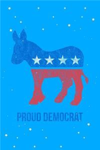 Vintage Proud Democrat Journal Notebook