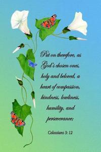 Put on therefore, as God's chosen ones, holy and beloved, a heart of compassion, kindness, lowliness, humility, and perseverance