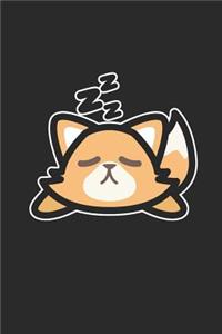 Cute Sleeping Fox Kawaii Style